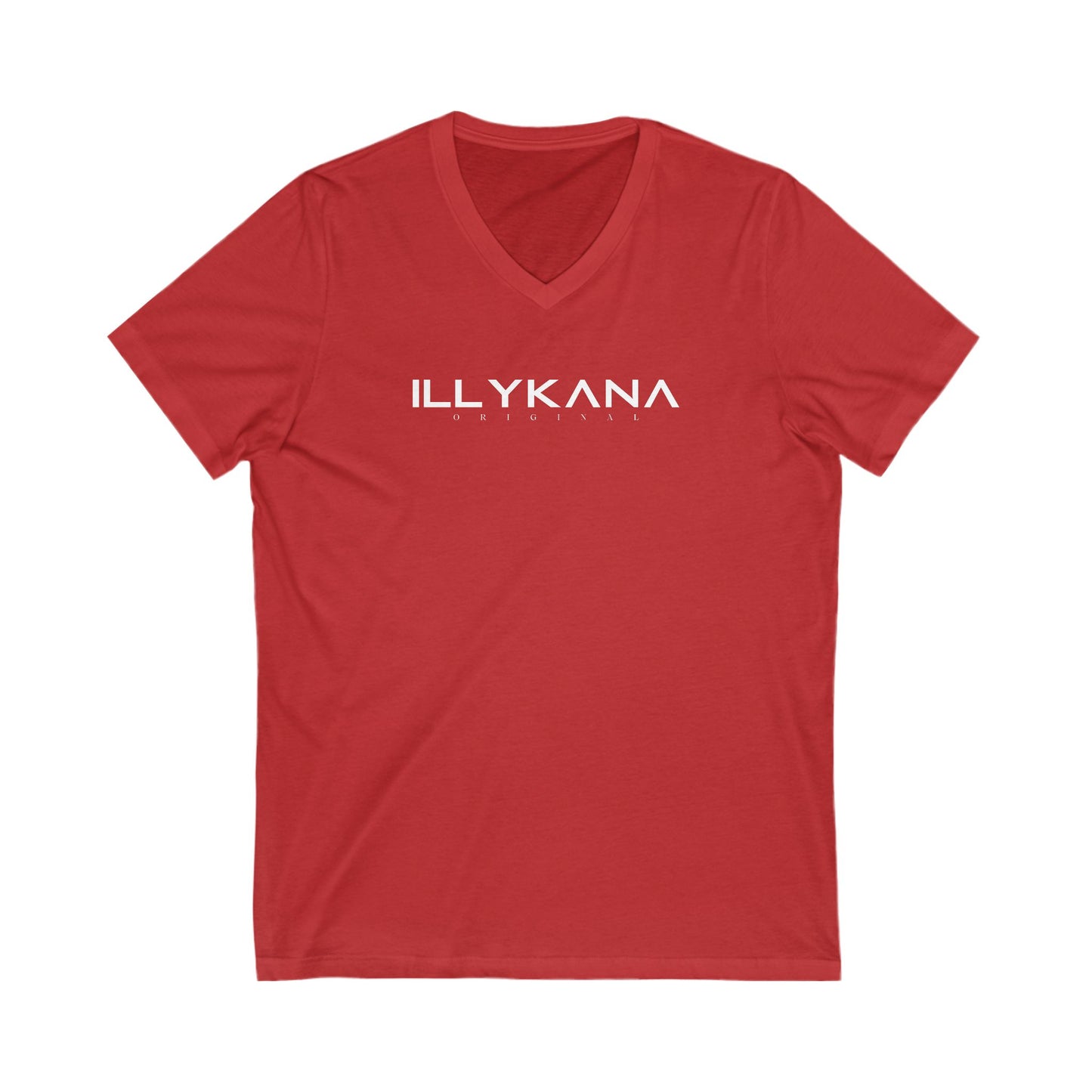 Illykana Original V-Neck Tee (WhiteText)