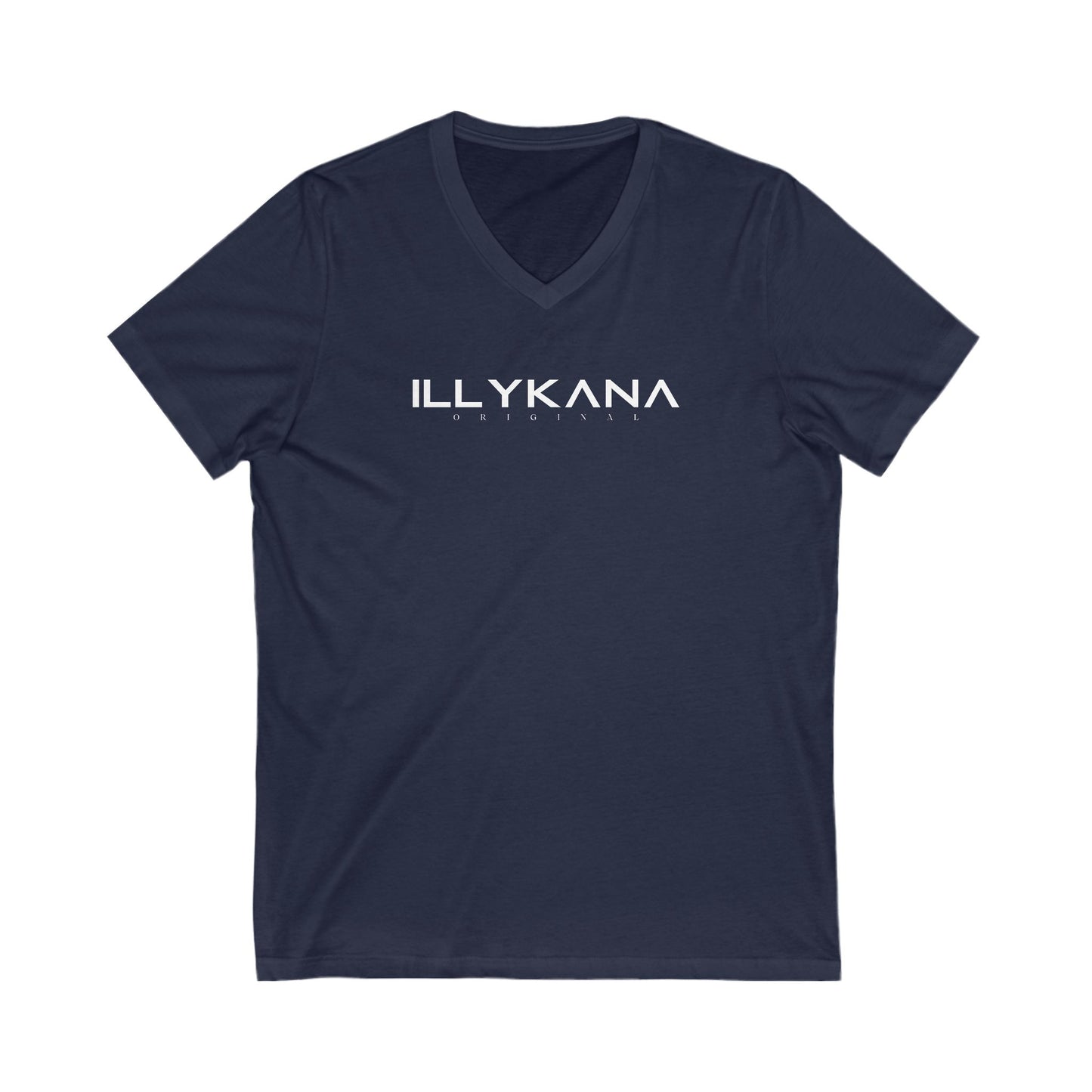 Illykana Original V-Neck Tee (WhiteText)